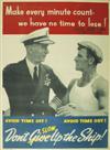 (WORLD WAR TWO.) Group of 4 naval posters.